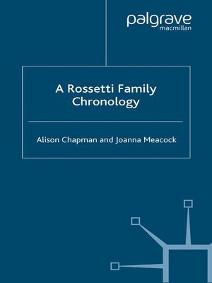 cover image of A Rossetti Family Chronology